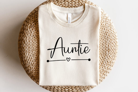 Auntie SVG and Heart SVG for Embroidery Projects